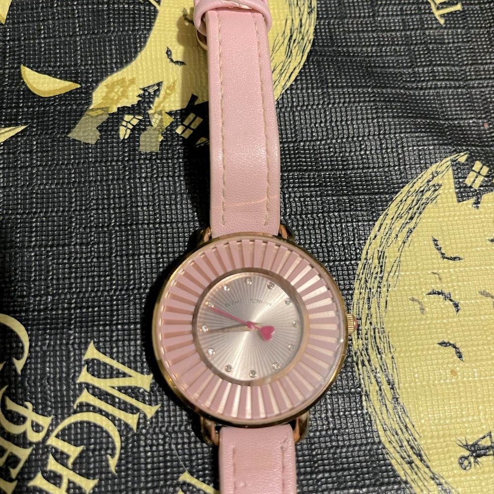 Pink Betsey Johnson watch